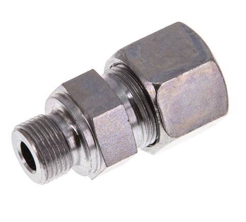 G 3/8'' Male x 14S Acier zingué Anneau de coupe droit 630 Bar DIN 2353