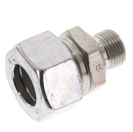 G 3/8'' mâle x 18L Acier zingué Anneau de coupe droit 315 Barre DIN 2353