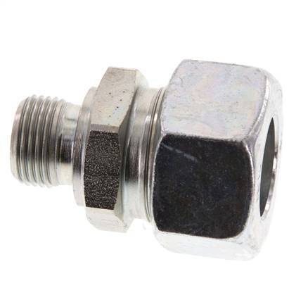 G 3/8'' mâle x 18L Acier zingué Anneau de coupe droit 315 Barre DIN 2353