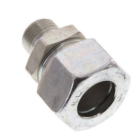 G 3/8'' mâle x 18L Acier zingué Anneau de coupe droit 315 Barre DIN 2353