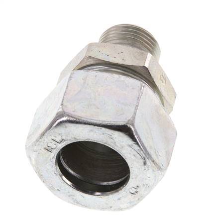 G 3/8'' mâle x 18L Acier zingué Anneau de coupe droit 315 Barre DIN 2353