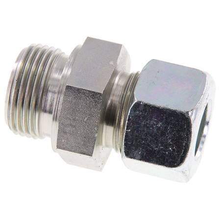 G 1'' Male x 20S Acier zingué Anneau de coupe droit 400 Bar DIN 2353