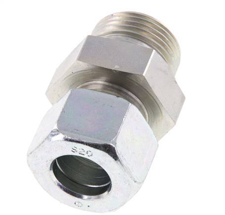 G 1'' Male x 20S Acier zingué Anneau de coupe droit 400 Bar DIN 2353