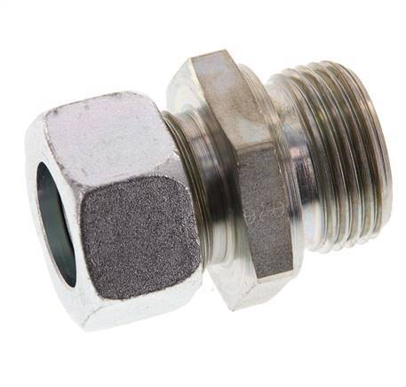 G 1'' Male x 22L Acier zingué Anneau de coupe droit 160 Bar DIN 2353