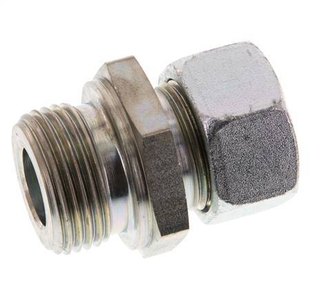 G 1'' Male x 22L Acier zingué Anneau de coupe droit 160 Bar DIN 2353