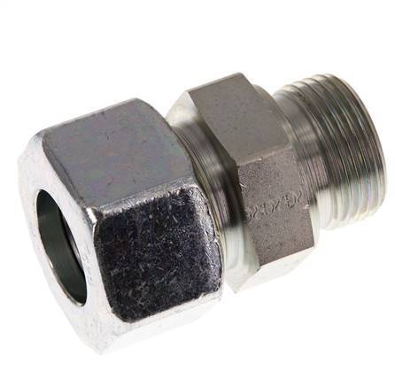 G 1'' Male x 25S Acier zingué Anneau de coupe droit 400 Bar DIN 2353