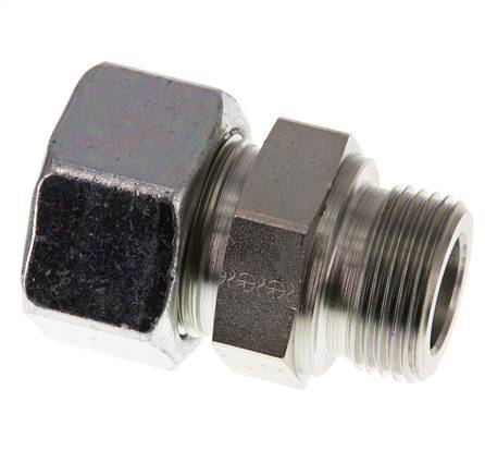 G 1'' Male x 25S Acier zingué Anneau de coupe droit 400 Bar DIN 2353