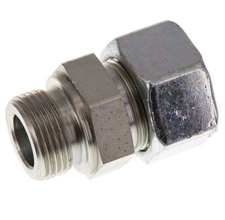 G 1'' Male x 25S Acier zingué Anneau de coupe droit 400 Bar DIN 2353