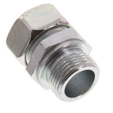 G 1'' Male x 28L Acier zingué Anneau de coupe droit 160 Bar DIN 2353