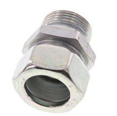 G 1'' Male x 28L Acier zingué Anneau de coupe droit 160 Bar DIN 2353