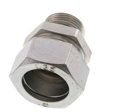 G 1'' Male x 35L Acier zingué Anneau de coupe droit 160 Bar DIN 2353