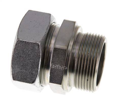 G 1 1/2'' Male x 42L Acier zingué Anneau de coupe droit 160 Bar DIN 2353