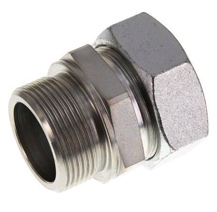 G 1 1/2'' Male x 42L Acier zingué Anneau de coupe droit 160 Bar DIN 2353