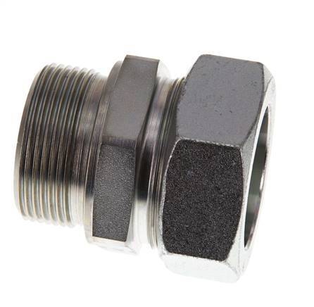 G 1 1/2'' Male x 42L Acier zingué Anneau de coupe droit 160 Bar DIN 2353