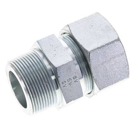 1 1/2'' NPT Male x 38S Zinc plated Steel Straight Cutting Ring 315 Bar DIN 2353