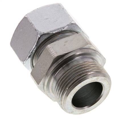 G 1 1/4'' Male x 30S Acier zingué Anneau de coupe droit 400 Bar DIN 2353