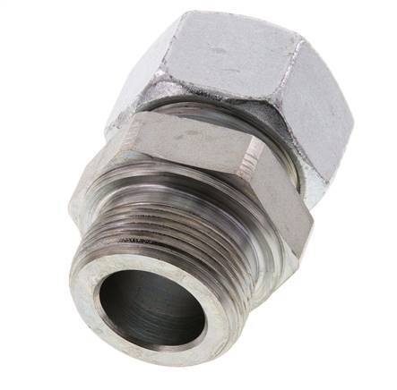 G 1 1/4'' Male x 30S Zinc plated Steel Straight Cutting Ring 400 Bar DIN 2353