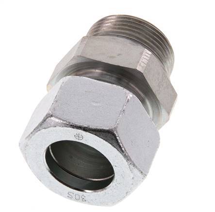 G 1 1/4'' Male x 30S Acier zingué Anneau de coupe droit 400 Bar DIN 2353