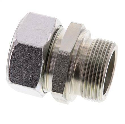 G 1 1/4'' Male x 35L Acier zingué Anneau de coupe droit 160 Bar DIN 2353