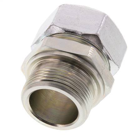 G 1 1/4'' Male x 35L Acier zingué Anneau de coupe droit 160 Bar DIN 2353