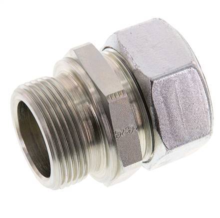 G 1 1/4'' Male x 35L Acier zingué Anneau de coupe droit 160 Bar DIN 2353