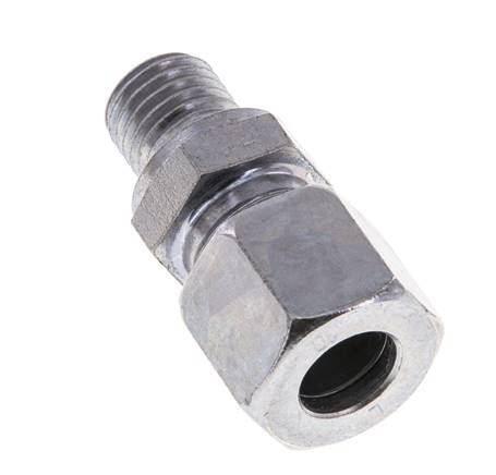 M12x1.5 Male x 10L Zinc plated Steel Straight Cutting Ring 315 Bar DIN 2353