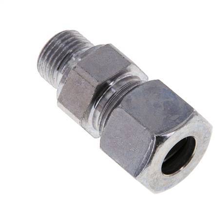 M16x1.5 Male x 12S Zinc plated Steel Straight Cutting Ring 630 Bar DIN 2353