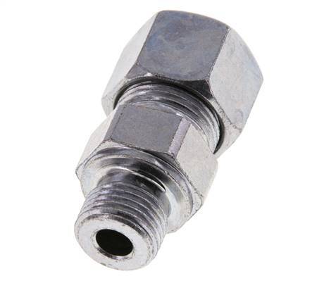 M16x1.5 Male x 12S Zinc plated Steel Straight Cutting Ring 630 Bar DIN 2353