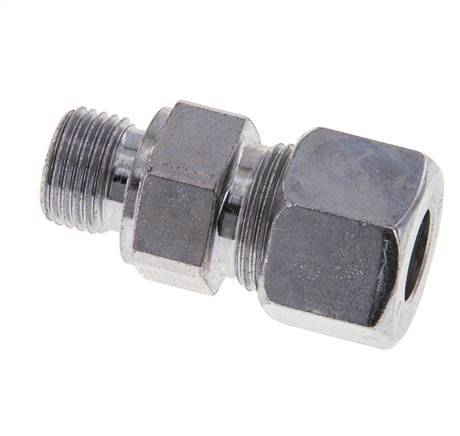 M16x1.5 Male x 12S Zinc plated Steel Straight Cutting Ring 630 Bar DIN 2353