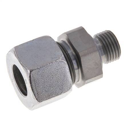 M16x1.5 Male x 16S Zinc plated Steel Straight Cutting Ring 400 Bar DIN 2353