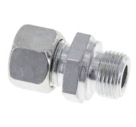 M18x1.5 Male x 12L Zinc plated Steel Straight Cutting Ring 315 Bar DIN 2353