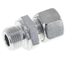 M18x1.5 Male x 12L Zinc plated Steel Straight Cutting Ring 315 Bar DIN 2353