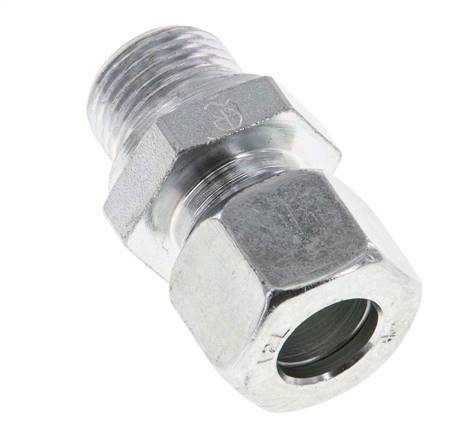 M18x1.5 Male x 12L Zinc plated Steel Straight Cutting Ring 315 Bar DIN 2353