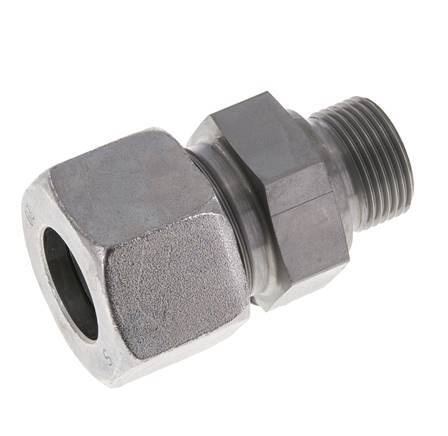 M22x1.5 Male x 20S Acier zingué Anneau de coupe droit 400 Bar DIN 2353