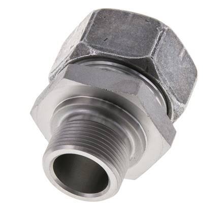 M26x1.5 Male x 28L Zinc plated Steel Straight Cutting Ring 160 Bar DIN 2353