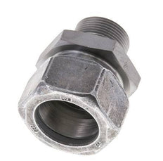 M26x1.5 Male x 28L Zinc plated Steel Straight Cutting Ring 160 Bar DIN 2353