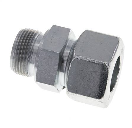 M33x2 Male x 25S Acier zingué Anneau de coupe droit 400 Bar DIN 2353