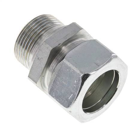 M33x2 Male x 28L Zinc plated Steel Straight Cutting Ring 160 Bar DIN 2353