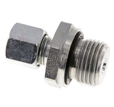 G 1/2'' mâle x 8L Anneau de coupe droit en acier zingué avec joint FKM 315 Bar DIN 2353