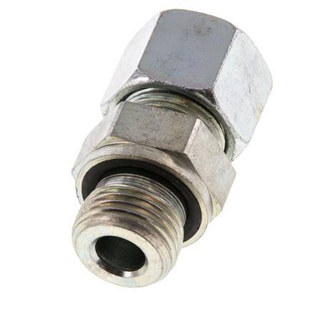 G 1/2'' mâle x 14S Anneau de coupe droit en acier zingué avec joint FKM 630 Bar DIN 2353