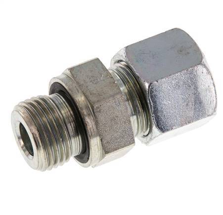 G 1/2'' mâle x 14S Anneau de coupe droit en acier zingué avec joint FKM 630 Bar DIN 2353