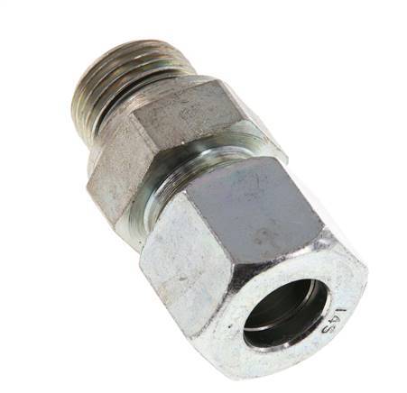 G 1/2'' mâle x 14S Anneau de coupe droit en acier zingué avec joint FKM 630 Bar DIN 2353