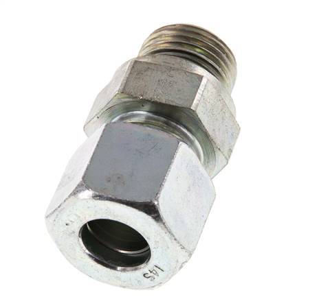 G 1/2'' mâle x 14S Anneau de coupe droit en acier zingué avec joint FKM 630 Bar DIN 2353