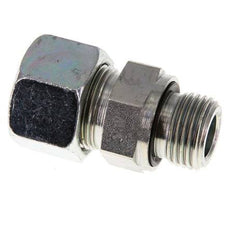 G 1/2'' Male x 16S Zinc plated Steel Straight Cutting Ring with FKM Seal 400 Bar DIN 2353