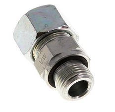 G 1/2'' mâle x 16S Anneau de coupe droit en acier zingué avec joint FKM 400 Bar DIN 2353