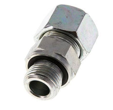 G 1/2'' mâle x 16S Anneau de coupe droit en acier zingué avec joint FKM 400 Bar DIN 2353