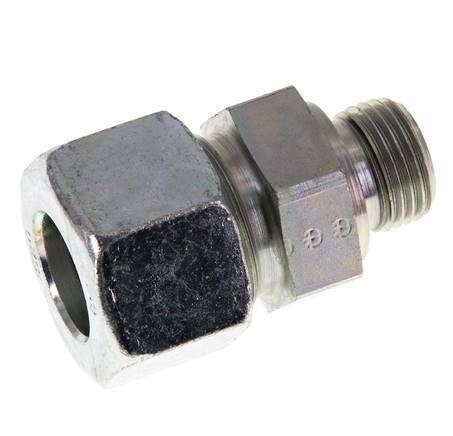 G 1/2'' mâle x 20S Anneau de coupe droit en acier zingué avec joint FKM 400 Bar DIN 2353