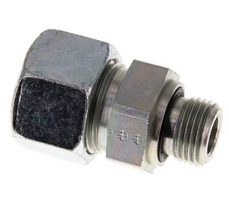 G 1/2'' mâle x 20S Anneau de coupe droit en acier zingué avec joint FKM 400 Bar DIN 2353