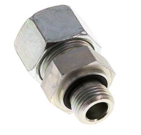 G 1/2'' mâle x 20S Anneau de coupe droit en acier zingué avec joint FKM 400 Bar DIN 2353