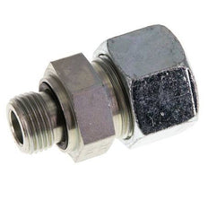 G 1/2'' mâle x 20S Anneau de coupe droit en acier zingué avec joint FKM 400 Bar DIN 2353